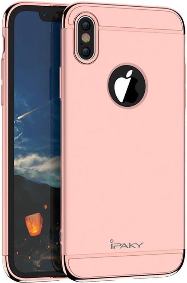 iPaky 3-in-1 Hardcase iPhone X - Rosé Goud