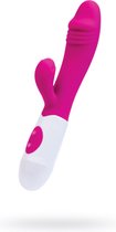 Tarzan Vibrator voor vrouwen- Geribbelde Eikel voor extra stimulatie- Clitoris en G-spot Stimulator - 10 standen – 19,5 cm – Roze
