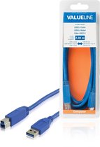 USB 3.0 Kabel USB A Male - USB-B Male 2.00 m Blauw