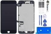 Complete set Voorgemonteerd LCD Scherm voor de iPhone 7 PLUS incl. gereedschap + tempered glass + plakstrip|Zwart/Black|AAA+ reparatie onderdeel