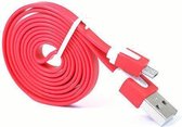 Micro USB Kabel Datacable 1 meter Universeel Red Rood