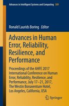 Advances in Intelligent Systems and Computing 589 - Advances in Human Error, Reliability, Resilience, and Performance