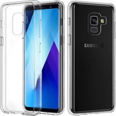 Transparant Tpu Siliconen Backcover Hoesje Geschikt voor Samsung Galaxy A8 2018