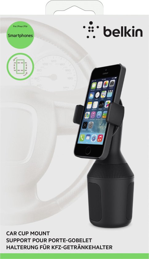 Support de téléphone Belkin pour voiture dans un porte-gobelet