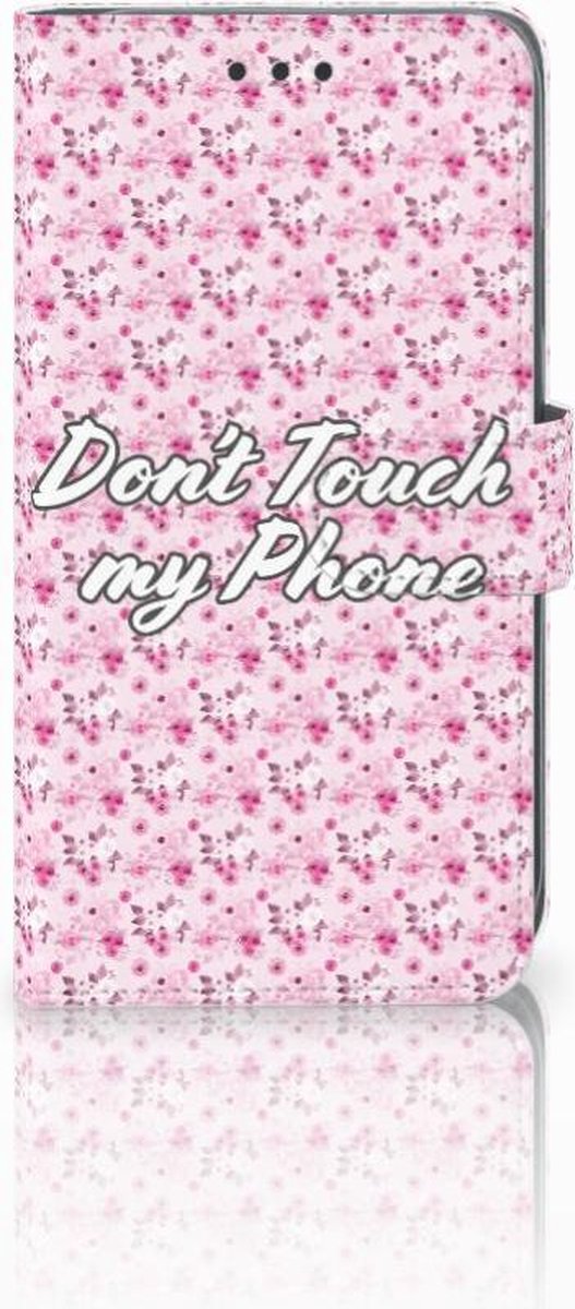 Apple iPhone Xr Portemonnee Hoesje Flowers Pink DTMP