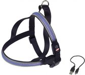 Nobby Illuminated Harness - Harnais pour chien - Bleu - 70-85 x 52 cm