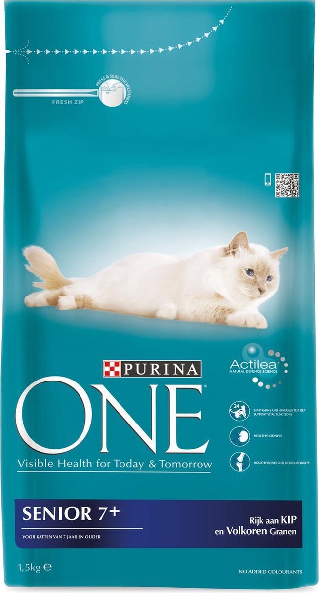 Purina One Purina One - Senior - Rijk aan Kip - 1,5kg