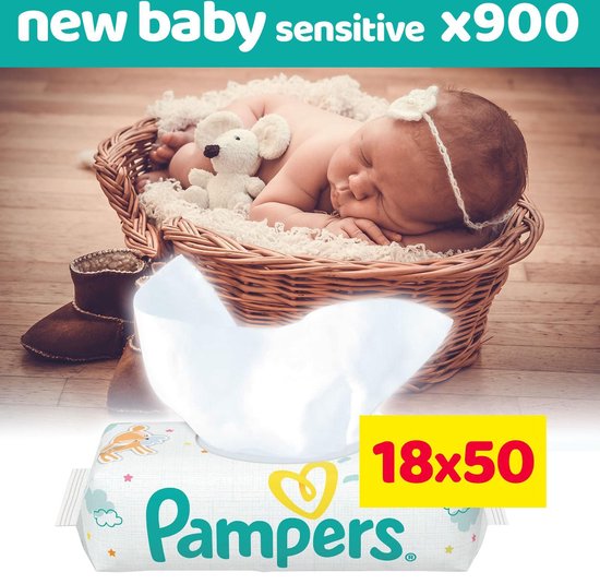 Ongeautoriseerd kijken syndroom Pampers New Baby Sensitive Billendoekjes - 900 stuks | bol.com