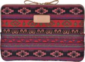 Lisen – Laptop Sleeve tot 15 inch – Bohemian Style – Rood/Paars