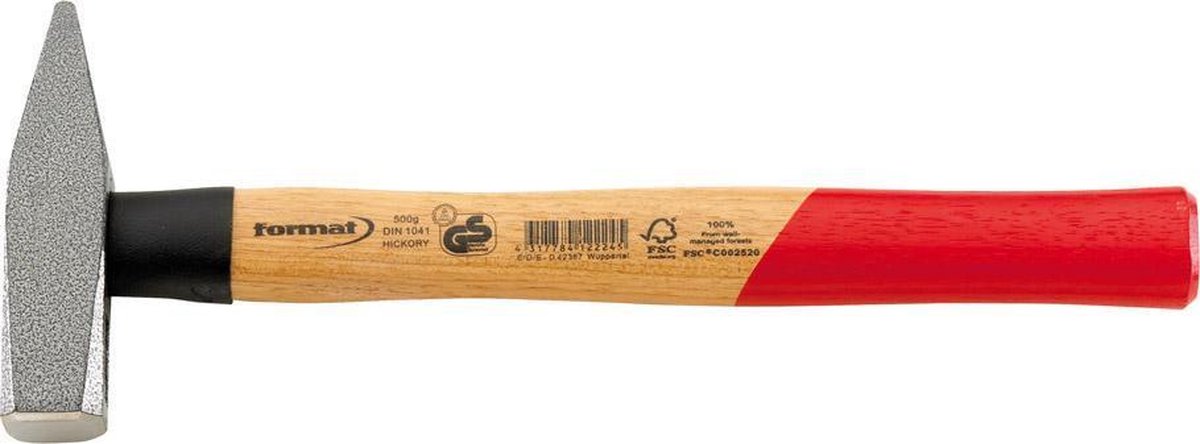 Bankhamer met steelbeschermhuls Temperstaal DIN 1041 300 g FORMAT