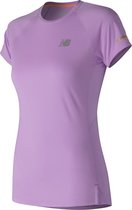 New Balance Ice Ss Sportshirt Dames - Purple