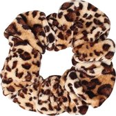 Velvet Scrunchie Leopard