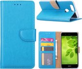 Xssive Hoesje Voor Huawei Nova 2 Plus Book Case - geschikt voor 3 pasjes - Turquoise