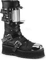 DemoniaCult - GRAVEDIGGER-250 Plateau sneakers - US 13 - 46 Shoes - Zwart