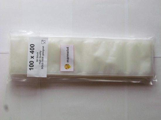 Marmelot Vacuumzakken   10x40 cm 50 stuk met Microstructuur voor alle Merken Vacuum Sealers