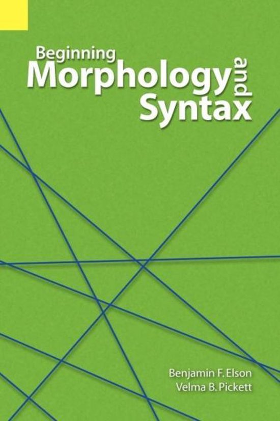 Beginning Morphology and Syntax - cover
