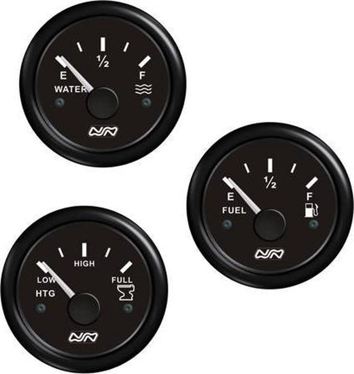Tankmeter - Fuel Level Gauge - 240-33 Ohm - Zwart