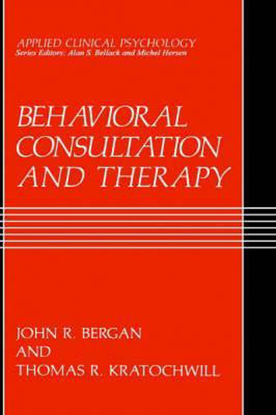 Behavioral Consultation and Therapy - cover