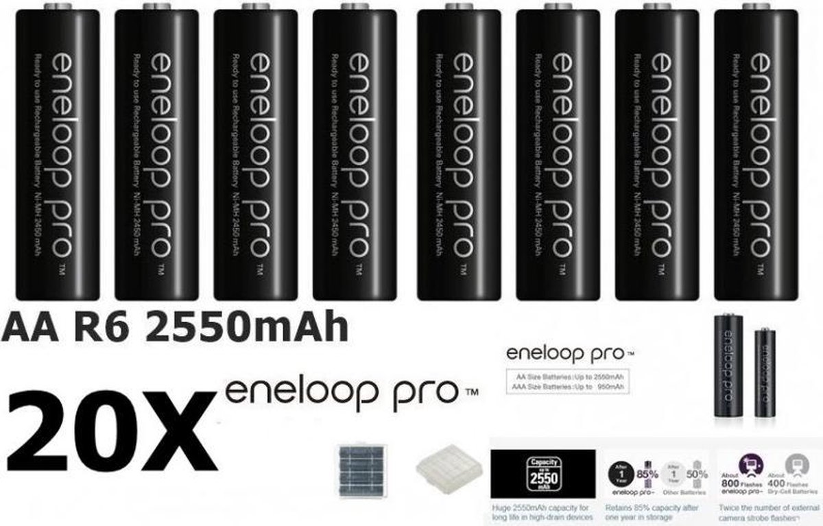 1x4 Panasonic Eneloop Pro Mignon AA 2500mAh