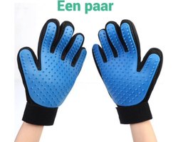 Vachtverzorgingshandschoenen kat en hond - huisdieren handschoen - 2 stuks