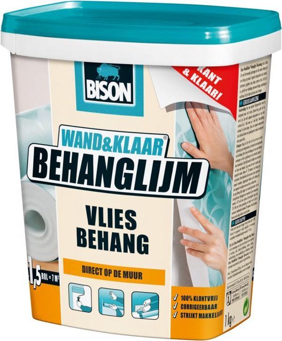 Bison Wand&Klaar Behanglijm Vliesbehang Pot 1kg bol.com