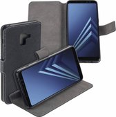 MP case zwart book case style voor Samsung Galaxy A8 (2018) wallet case hoesje