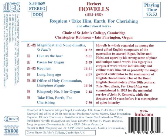 Howells: Requiem