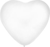 Ballon Hart x 6 Wit 32 cm 11 inch