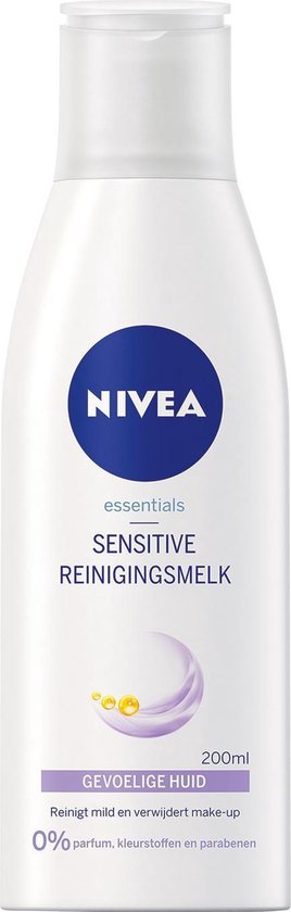 eetpatroon Pelgrim Cursus NIVEA Essentials Sensitive Reinigingsmelk - Gezichtsreiniger - 200 ml |  bol.com