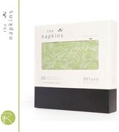 The Napkin Servetten - Classic - Papier - 40 x 40 cm - Set van 20 Stuks - Green Floral