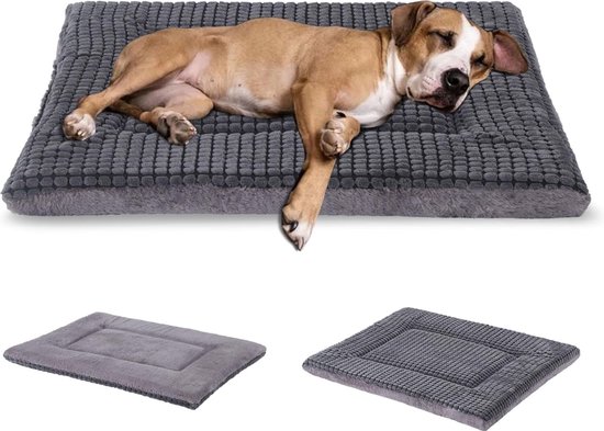Zacht pluche hondenbedmat, wasbaar, antislip huisdierbed voor kleine