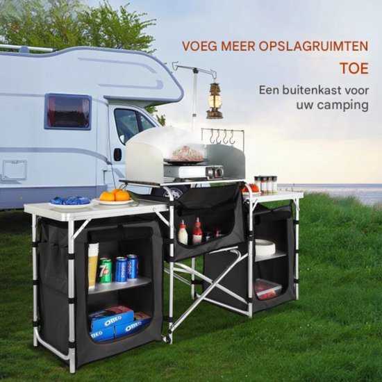 Camping Buiten Keukenkastje - Campingkast - Tuinkast - Tuin Keukenkast van Camp — afbeelding 4