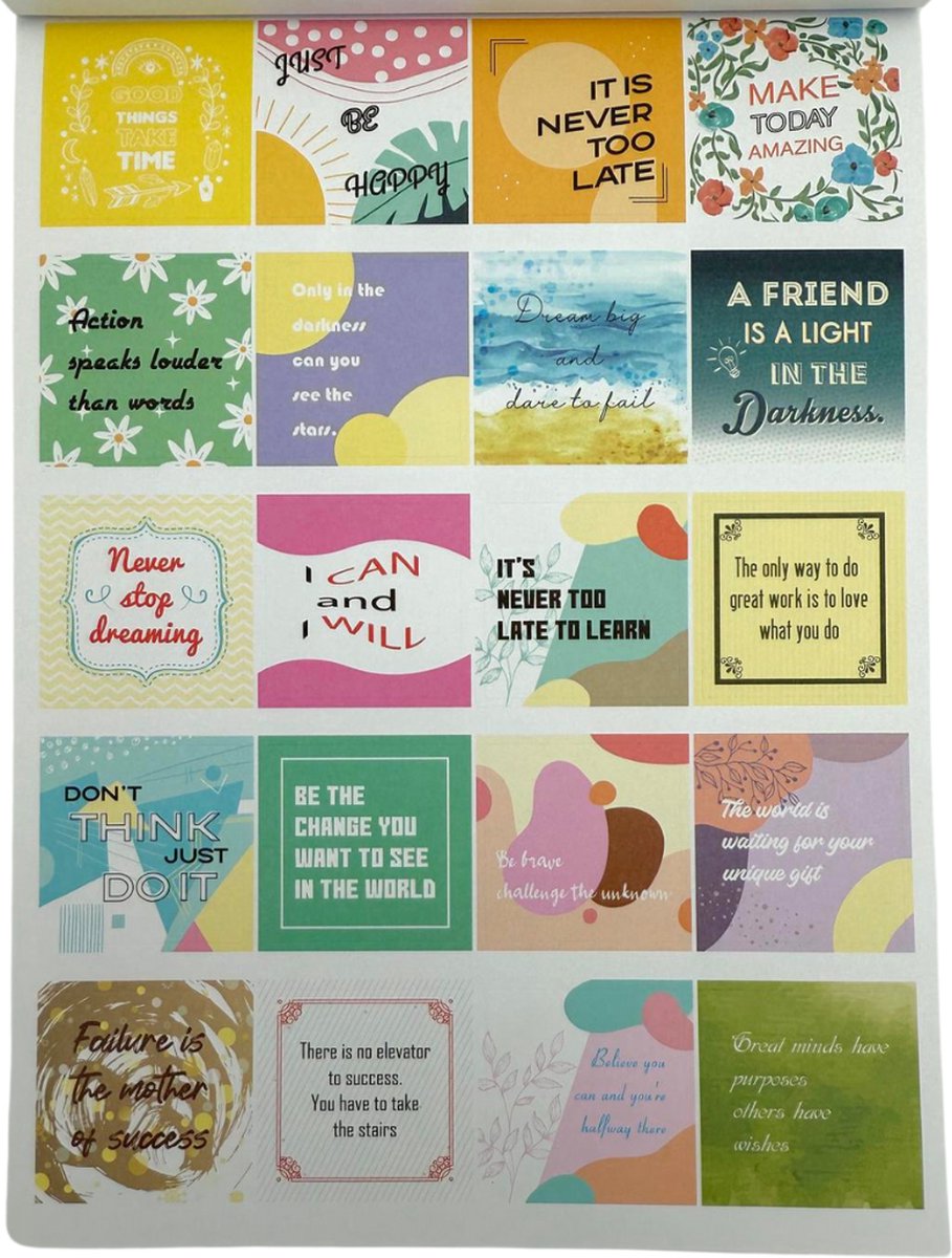 Planner & Bullet Journal Stickers met Motivatie & Inspiratie Quotes - 1700+ Stickerboekje voor Agenda, Dagboek & Kalender — afbeelding 11