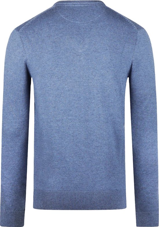 Pull McGregor Laine Mérinos Col V Délavé Blauw - Taille S - Homme - Pulls