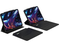ZAGG Toetsenbord Hoes Geschikt voor iPad Pro 13 (2024/2025) - AZERTY Belgisch Keyboard Case Zwart