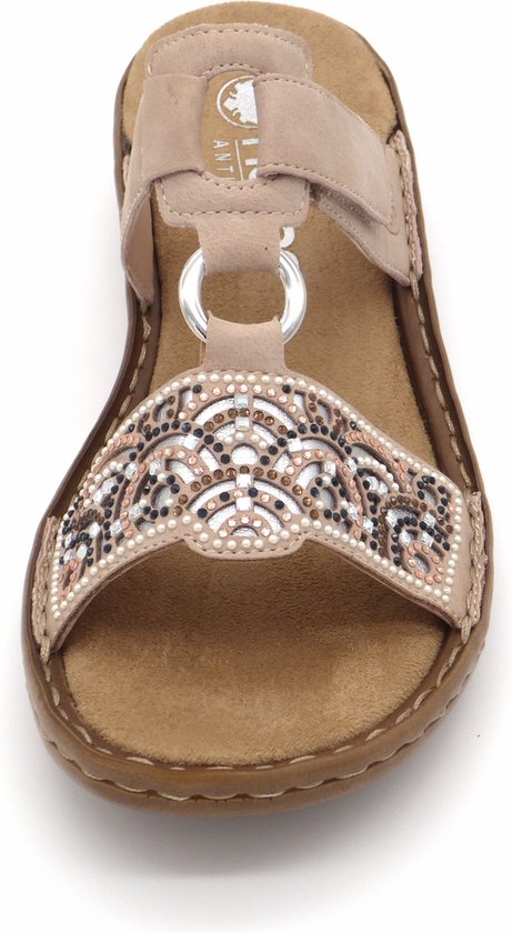 Rieker Slippers Met Merk Slippers Dames Rieker 62936-14 Marine