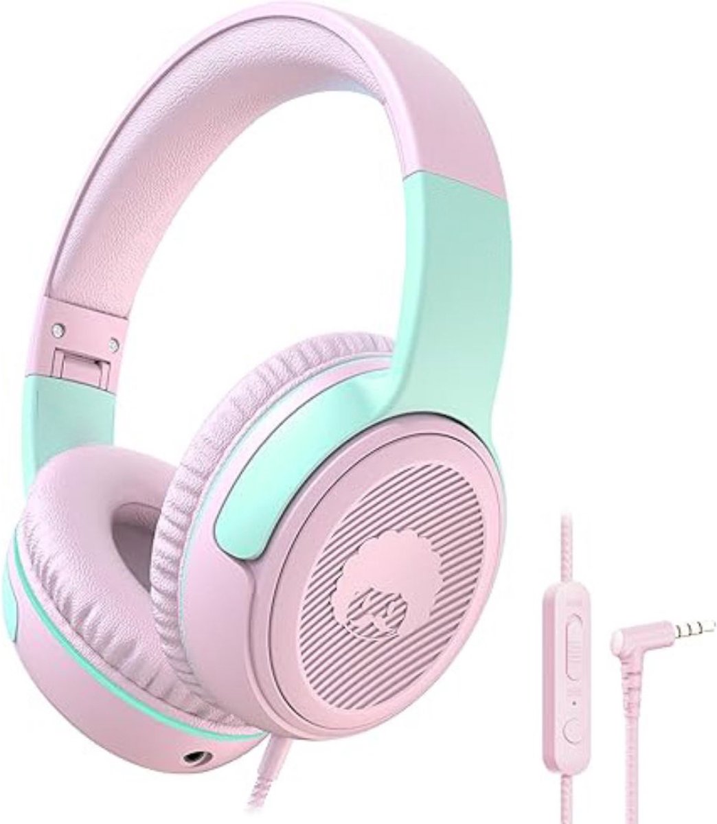 VELTRR® Koptelefoon Kinderen met Draad - Gaming Headset - Roze