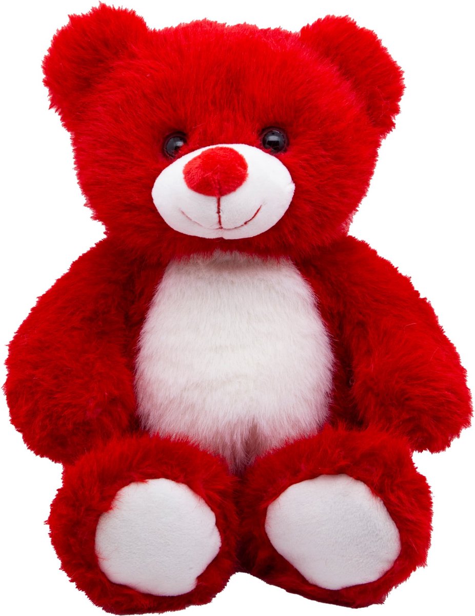 Cute since 1999 Knuffel Rood Beer  Zittende Beer speelgoed Baby knuffel  21cm