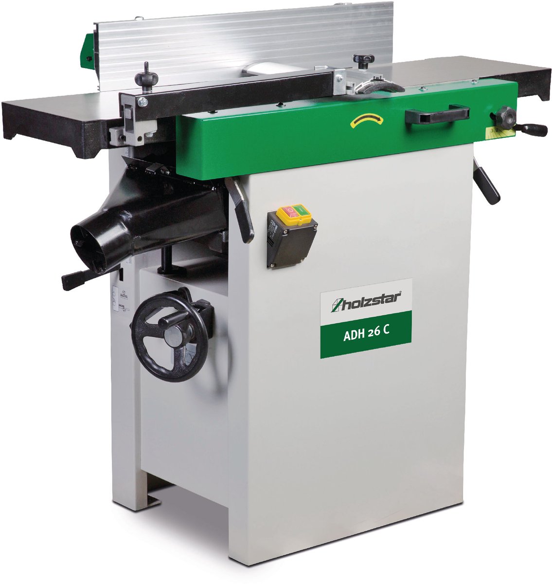 Gecombineerde vlakvandiktebank 258 mm 3 schaafmessen 1,7 kW 230V Holzstar ADH26C 230V