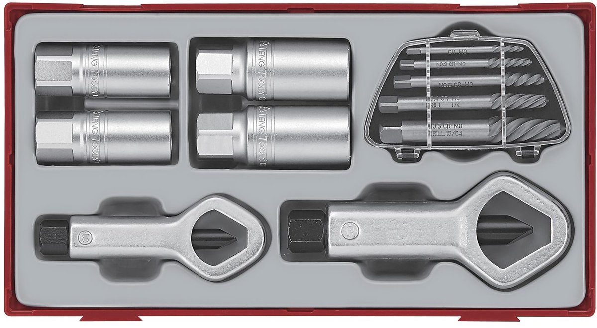 Extractorset TT1 tray 1/2 11 delig Teng Tools TTSN11