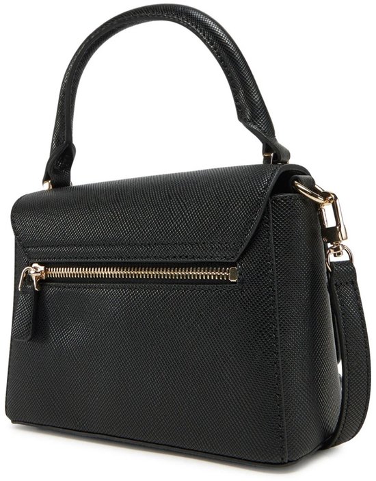 GUESS Sac à main Sac de soirée Fedana Top Handle Flap Bag Black Noir