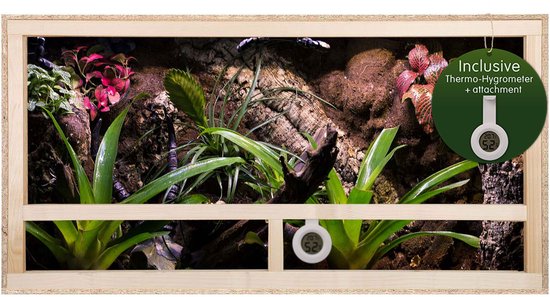 REPITERRA® Terrarium reptielen amfibieën zijventilatie 100x40x40 cm