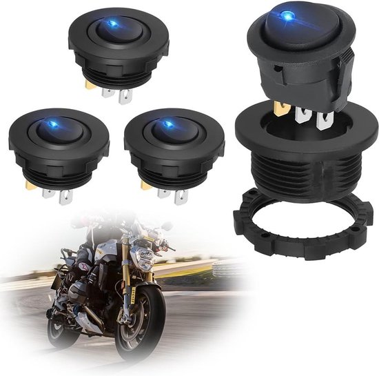 5 stks Schakelaar boot Rocker Aan/Uit Schakelaar 6 Voeten 3 modus AC 125 V 10A AC 250 V 6A Power Drukknop 21*15mm kopen vanaf een prijs van 1.95