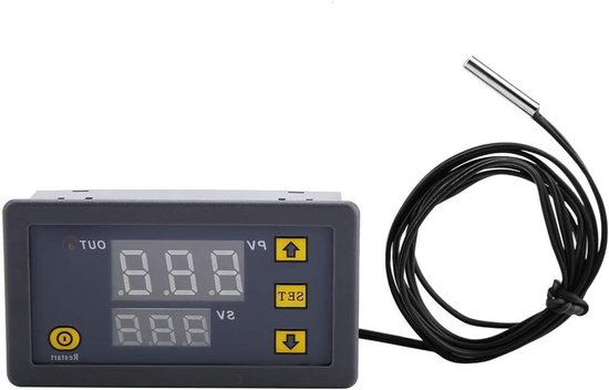 Termostato Digitale Arceli W3230 Con Display LCD, 12V 20A, Timer E Sonda, Per Raffreddamento/riscaldamento