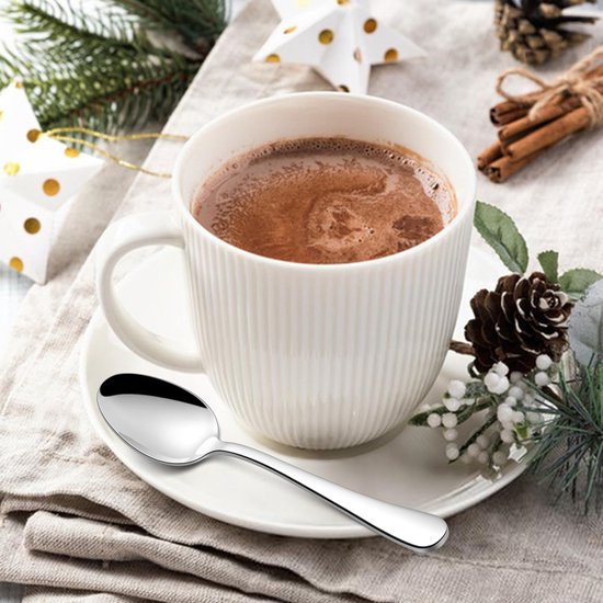 Ensemble de 24 petites cuillères en acier inoxydable Inovra ® pour usage domestique et restauration