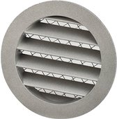 AZITICY Roestvrijstalen afvoerluchtrooster, toevoer- en afvoerlucht, metalen rooster, 100 mm, afsluitrooster, buitenkap, rond, met insectenwering, weerbeschermingsrooster voor ventilatiebuis