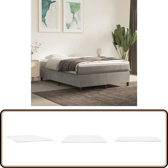 vidaXL Dekmatras 160x200x5 cm - Comfortabel & Stevig Dekmatras - Matras Topper - Slaapcomfort - Zachte Matras - Toplaag Matras