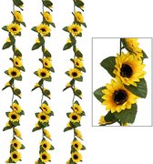 Guirlande De Tournesols Suspendus - Plantes Artificielles - Jaune 2