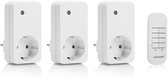 Smartwares SH4-99573 Schakelaar Set – 4-delig – Plug & Connect – 3 draadloze stekkers met afstandsbediening - Alleen geschikt voor Nederland