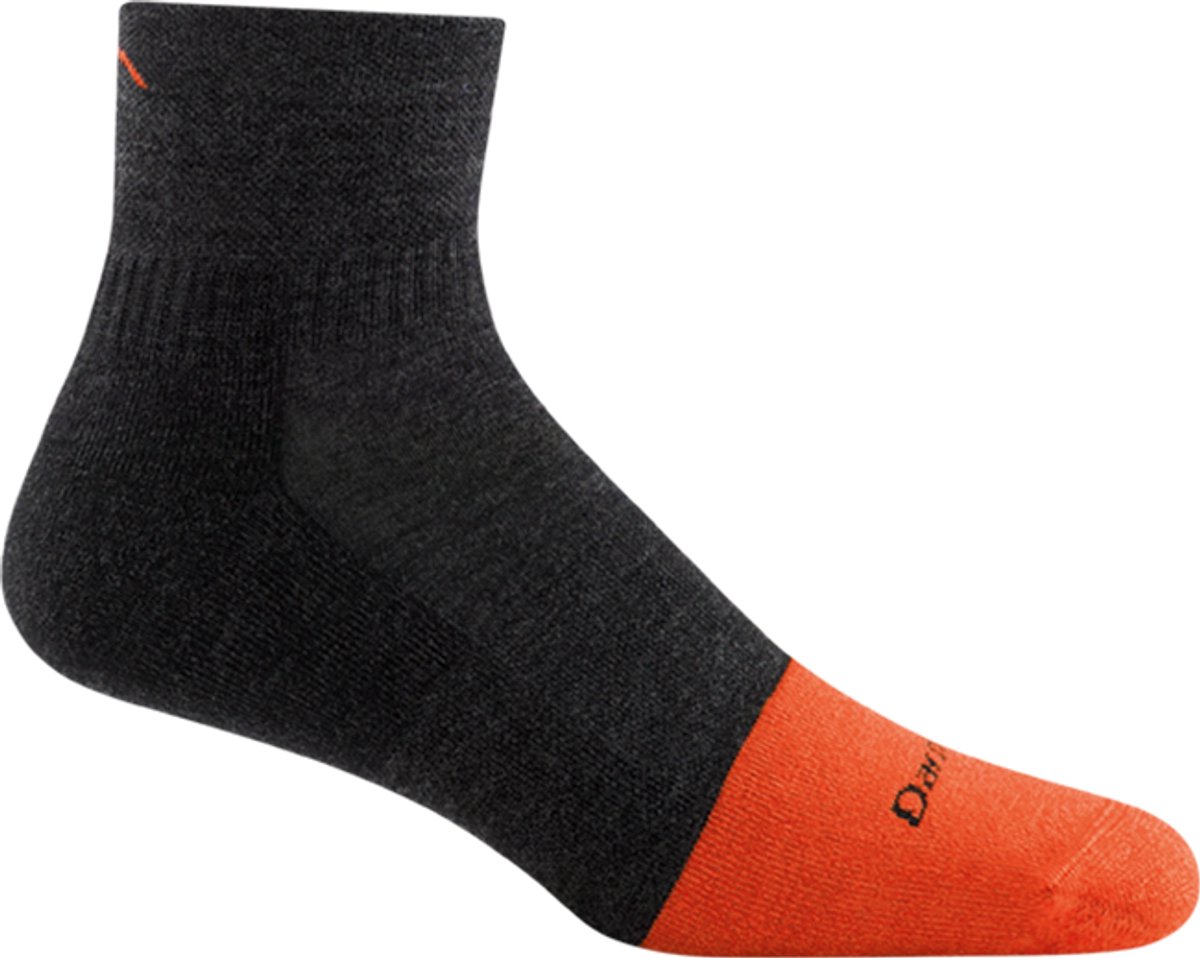 Darn Tough Work Men - #2017 Steely - 1/4 Sock - Midweight - Cushion Graphite